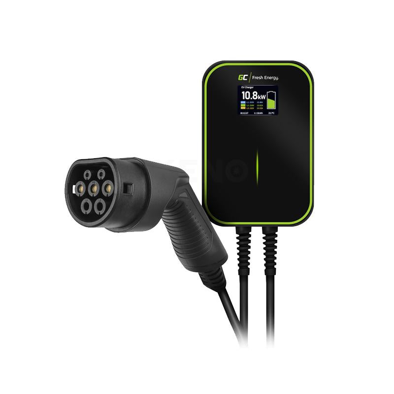 Green Cell Wallbox Green Cell EV PowerBox 22kW Ladegerät mit Typ 2 Kabel (6m)