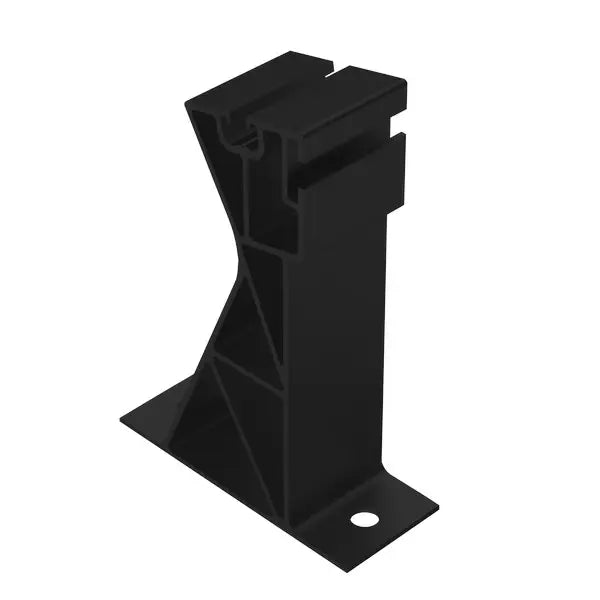 Neosys Montage-Randhalter hoch, Aluminium- 11 Stufen, Schwarz (K-45-7-CZ)