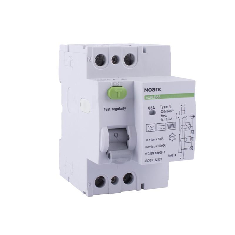 Noark RCD, Icn=10kA, 1P+N, In=40A, I?n=300mA, Typ B