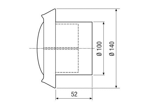 Maico Tellerventil, Edelstahl TM-V2A 10 Be- und Entlüftung, DN100