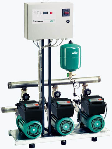 Wilo Mehrpumpenanlage Comfort-Vario COR-4 MHIE 403EM/VR/R21/2,1.1kW