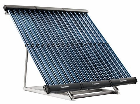 Junkers Solar-Systempaket JUPA VK42 8 VK120-2CPC,Beschwerungswanne,Flachdach