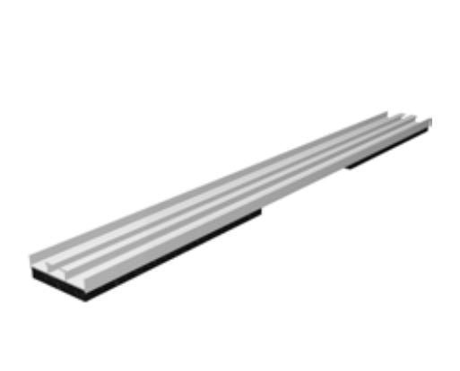 S:FLEX FD Bodenschiene 2785mm