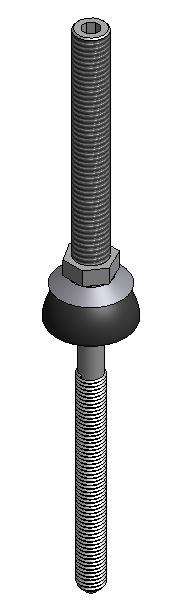 Van der ValkPitched Edelstahl Stockschraube - M10x226 mm (Stahl) (747934)