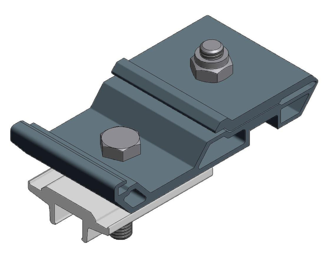 Van der ValkPitched Schwarzes Aluminium 50 mm Montageklemme (724051ZW)