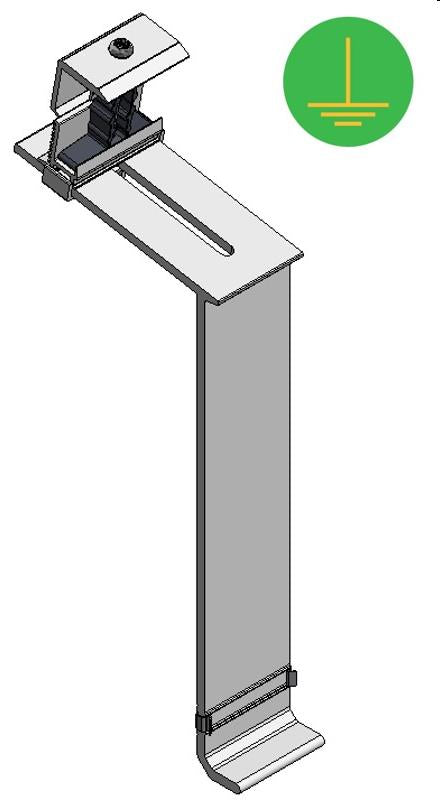 Van der ValkPro+ Alu Panel Support Rear Foot Upright (724730)