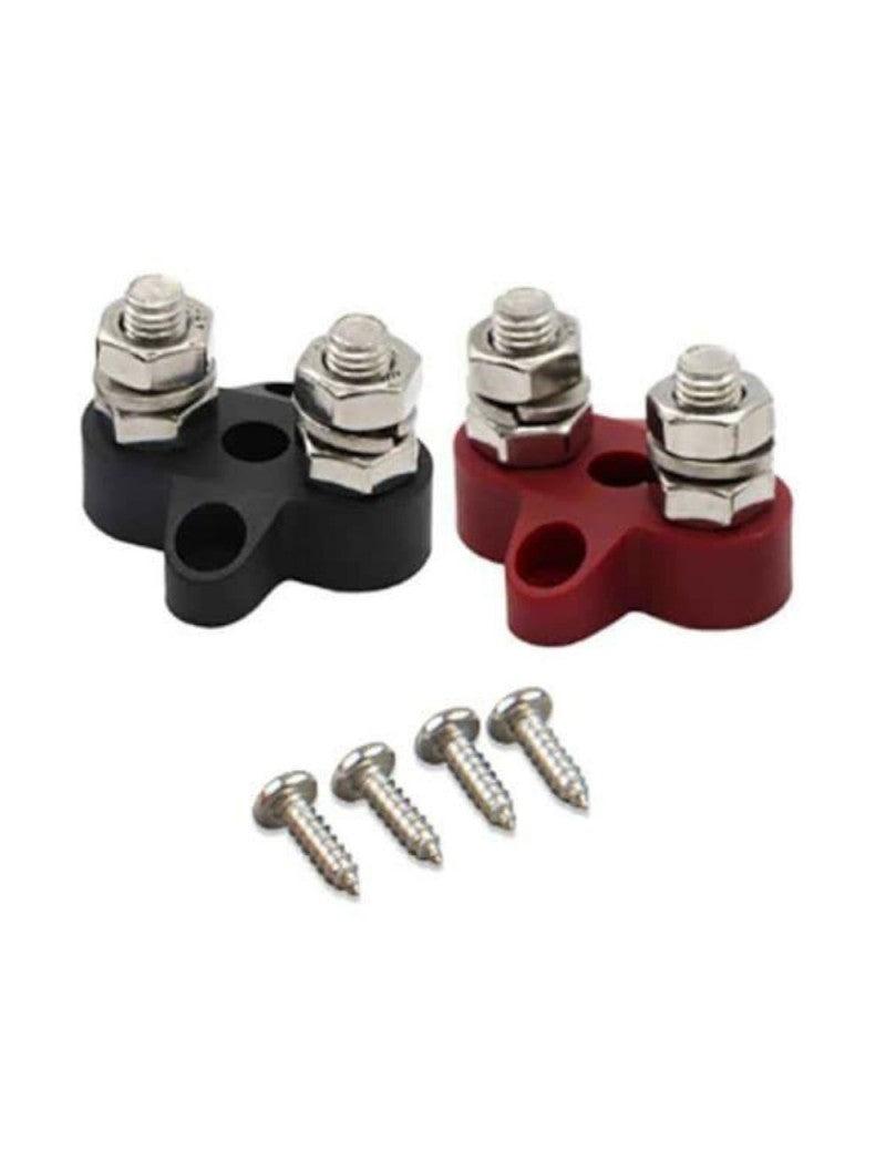 Victron Energy Doppelklemmbolzen M8 Klemmen (1 rot/1 schwarz)