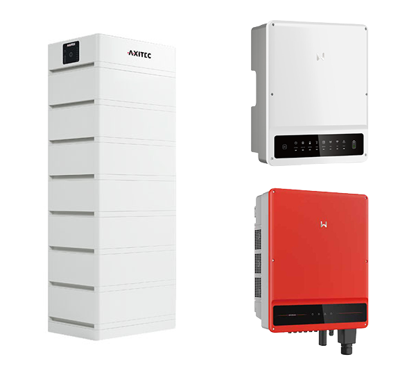 Solarics_AXITEC + GOODWE Solarspeicher AXISTORAGE LI SV1 23.6 + GW10KN-ET PLUS +GW50KS-MT HV-SPEICHERSYSTEM + 50 KW PV, 23,6 KWH NUTZBAR