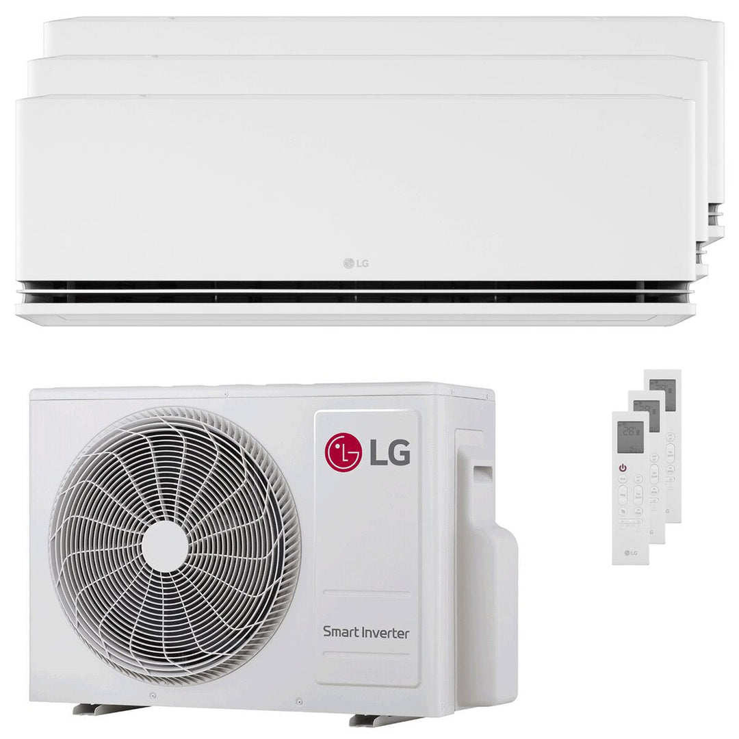 LG DUALCOOL Deluxe AI 9000+9000+12000 BTU – Multisplit-Klimagerät (3 Innengeräte), 5,27/6,33 kW, R32, A+++/A++, WLAN