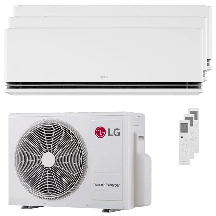 LG DUALCOOL Deluxe AI 9000+9000+12000 BTU – Multisplit-Klimagerät (3 Innengeräte), 5,27/6,33 kW, R32, A+++/A++, WLAN