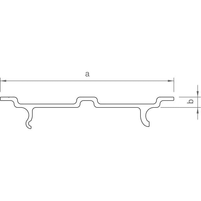 novotegra Deckel C-Schiene / C-N-Schiene 2.000 mm