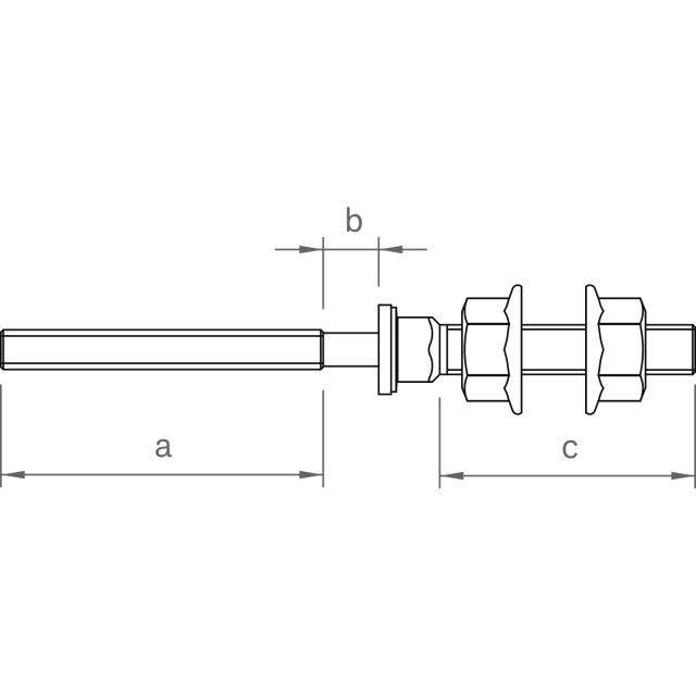 novotegra Stockschrauben-Set SP 8,0-M10 185 mm