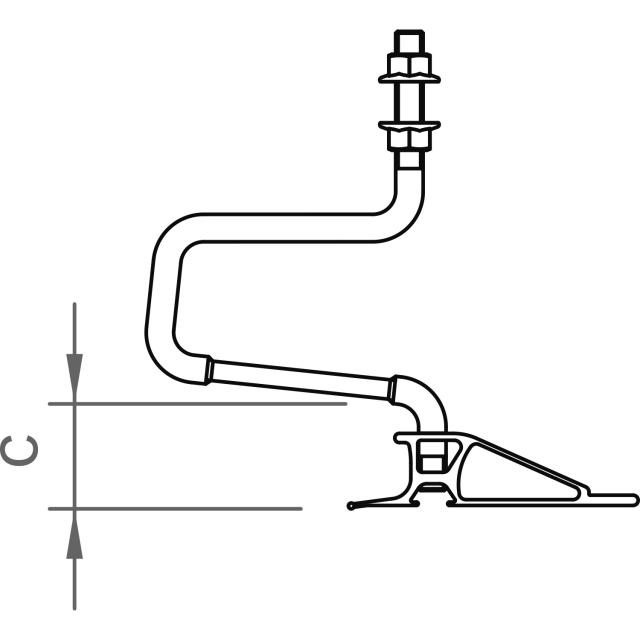 novotegra Doppel-Dachhaken-Set ZD 40 M12