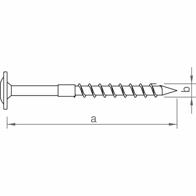 novotegra Befestigungsschraube Dachhaken 8x180
