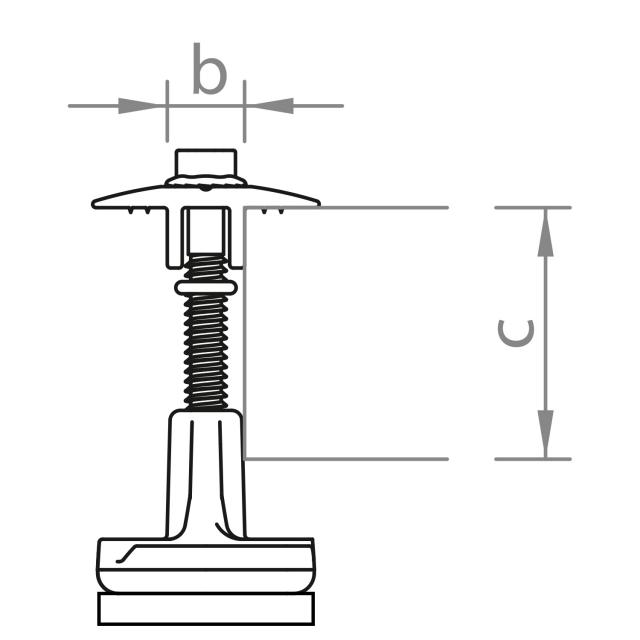 Novotegra top-fix Mittelklemme 43-52 Set C
