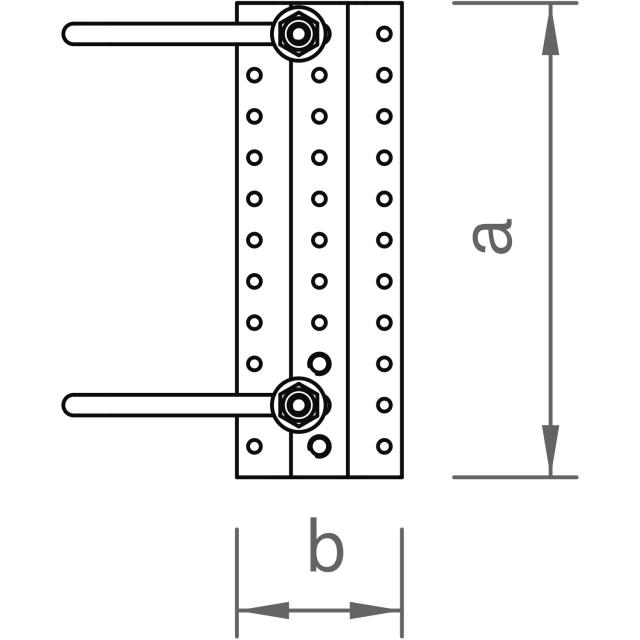 novotegra Doppel-Dachhaken-Set flex 30 M10
