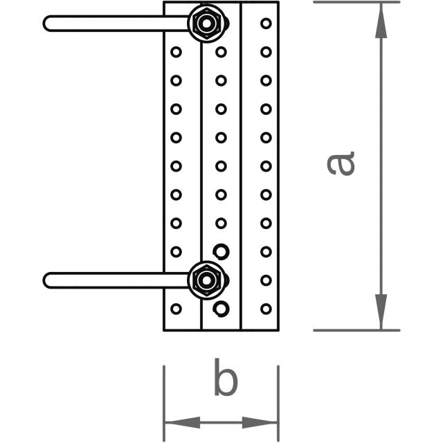novotegra Doppel-Dachhaken-Set flex 40 M10