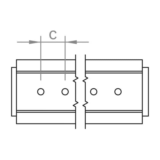 novotegra Kurzprofil C33 R39,4 mit EPDM 125mm