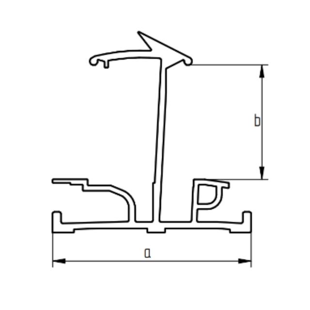 novotegra Einlegeschiene evo 35 5,40m sw