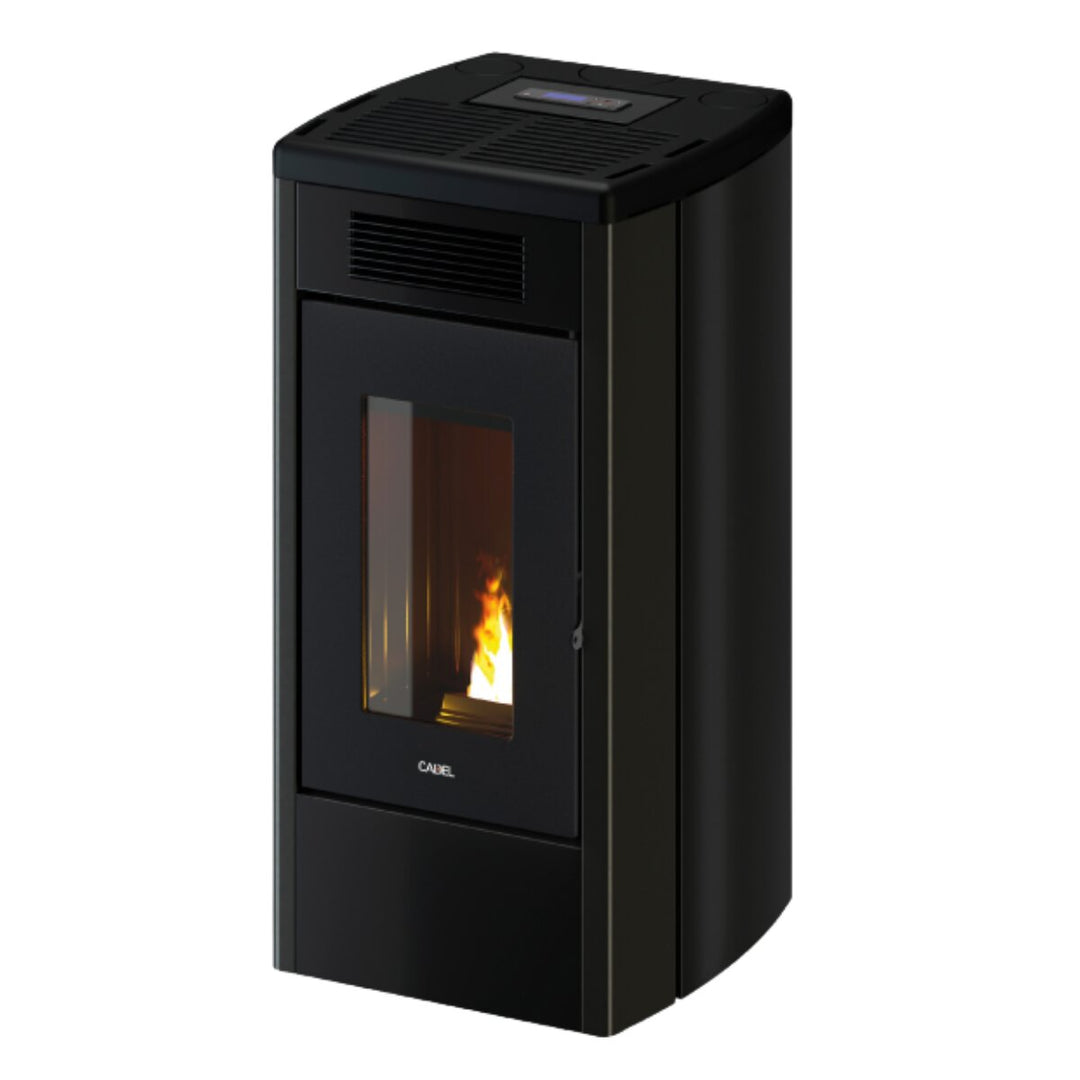 Cadel Atena Plus 12 luftgeführt, kanalisierbar – Pelletofen, 12 kW, WLAN, Anthrazit