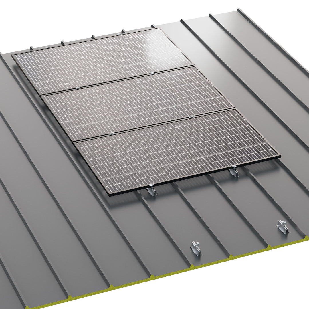 Montagesystem Coplanar 07H Microrail für Metalldach Chapa Sándwich