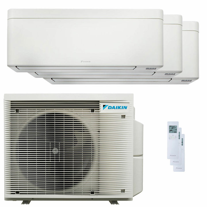Daikin Stylish Weiß 7000+7000+18000 BTU – Multisplit-Klimagerät (3 Innengeräte), 6,8/8,6 kW, R32, A++/A+, WLAN