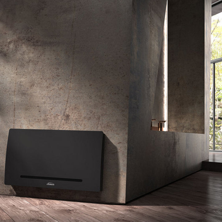 Galletti ART-U Metallic Skin Black 40 – Gebläsekonvektor (Bodengerät), 3,21/3,12 kW, Inverter