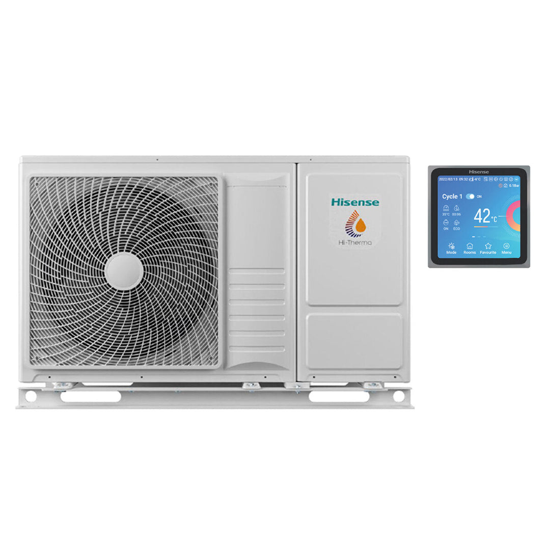 Hisense Hi-Therma – Luft-Wasser-Wärmepumpe (Monoblock), 8 kW, R32, A++, Wechselstrom