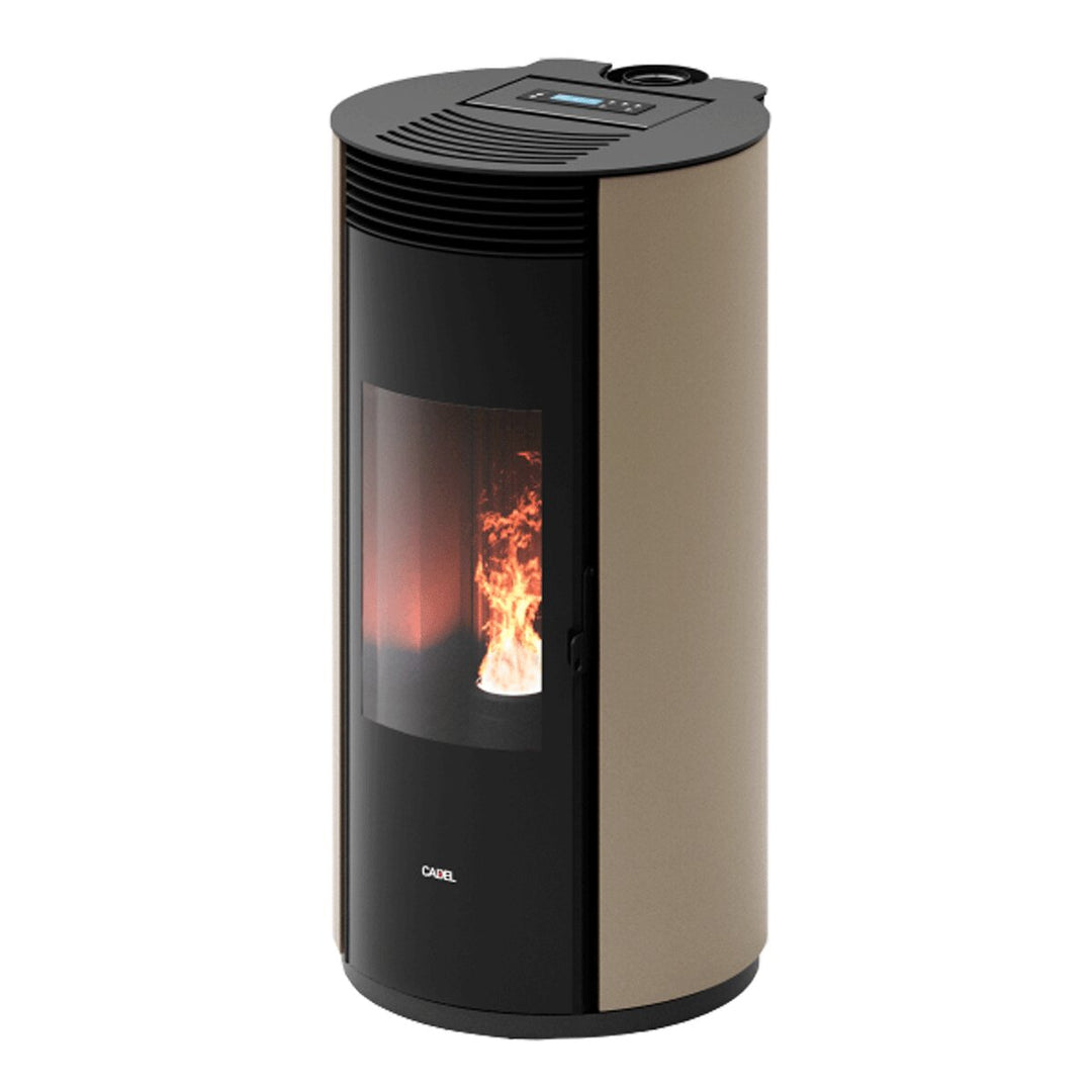 Cadel Spin Plus 9 – Pelletofen, 8,5 kW, WLAN, Hellbronze