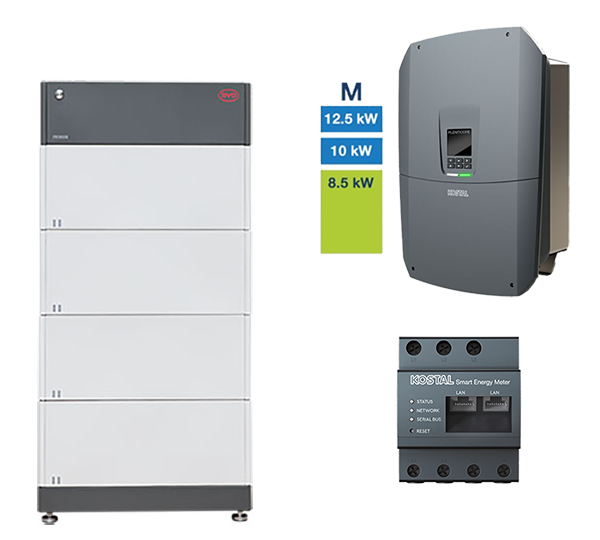 BYD + KOSTAL HV-System, 8,5-12,5kW, 11,04 kWh nutzbar, 3-phasig, BYD HVM 11,0 + PLENTICORE M G3