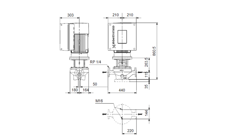 GRUNDFOS TPE 50-710/2 A-F-A-BQQE-OWB Art. 92951736