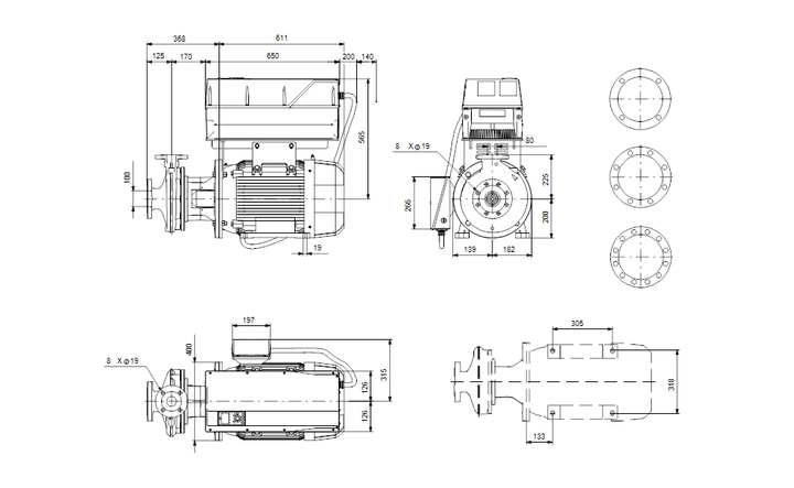 GRUNDFOS NBE 80-160/177 AIAF2AESBQQERW1 Art. 92930190