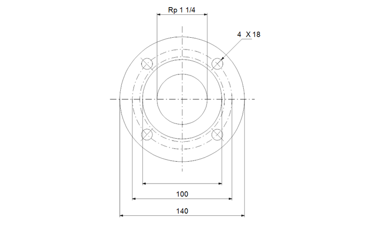 GRUNDFOS Gewindeflansche Art. 00ID7617