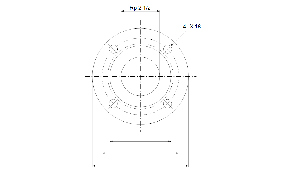 GRUNDFOS Gewindeflansche Art. 00ID7620