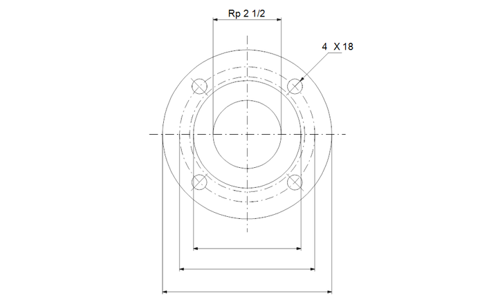 GRUNDFOS Gewindeflansche Art. 00ID7620