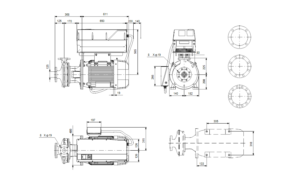 GRUNDFOS NBGE 125-80-160/177 AIAF2LESBQQERW1 Art. 92943843