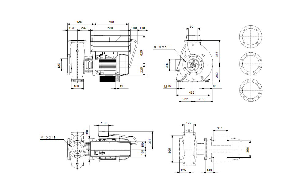 GRUNDFOS NBGE 125-80-400/438 AIASF2KVSBQQVTW3 art. 92943945
