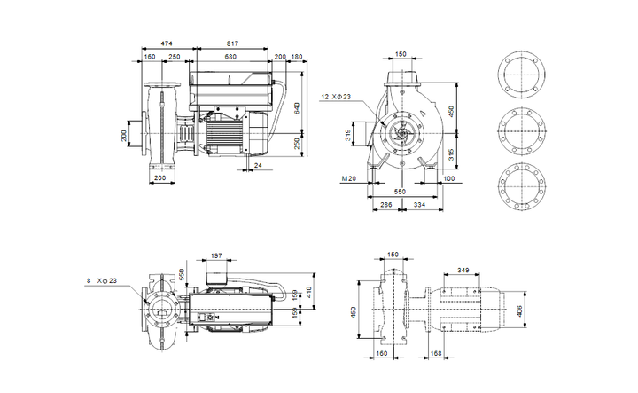 GRUNDFOS NBGE 200-150-400/343 AIAF2LESBQQEUW3 Art. 92943999