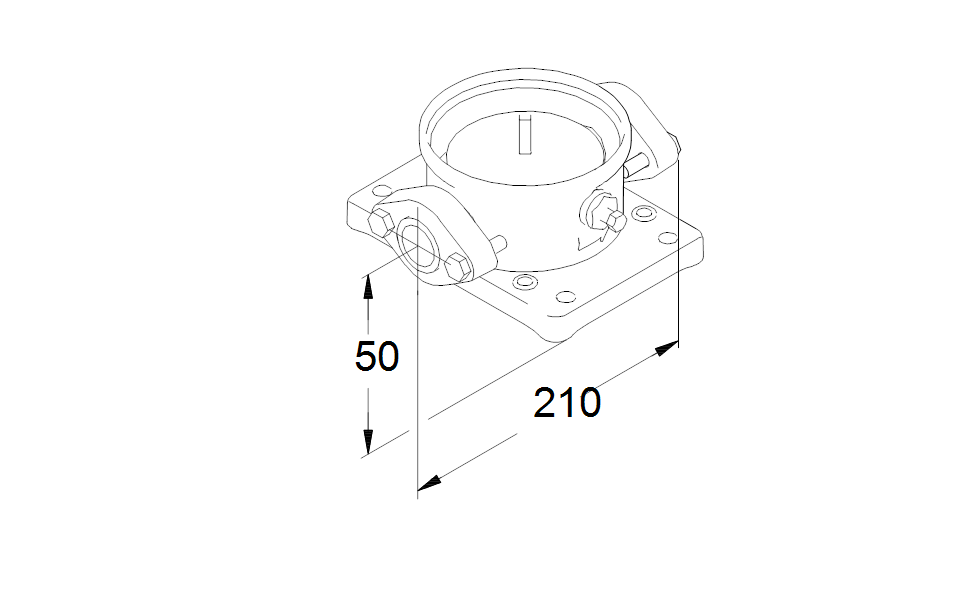 GRUNDFOS Oval flanges for Flexi Clamp base Art.96449749