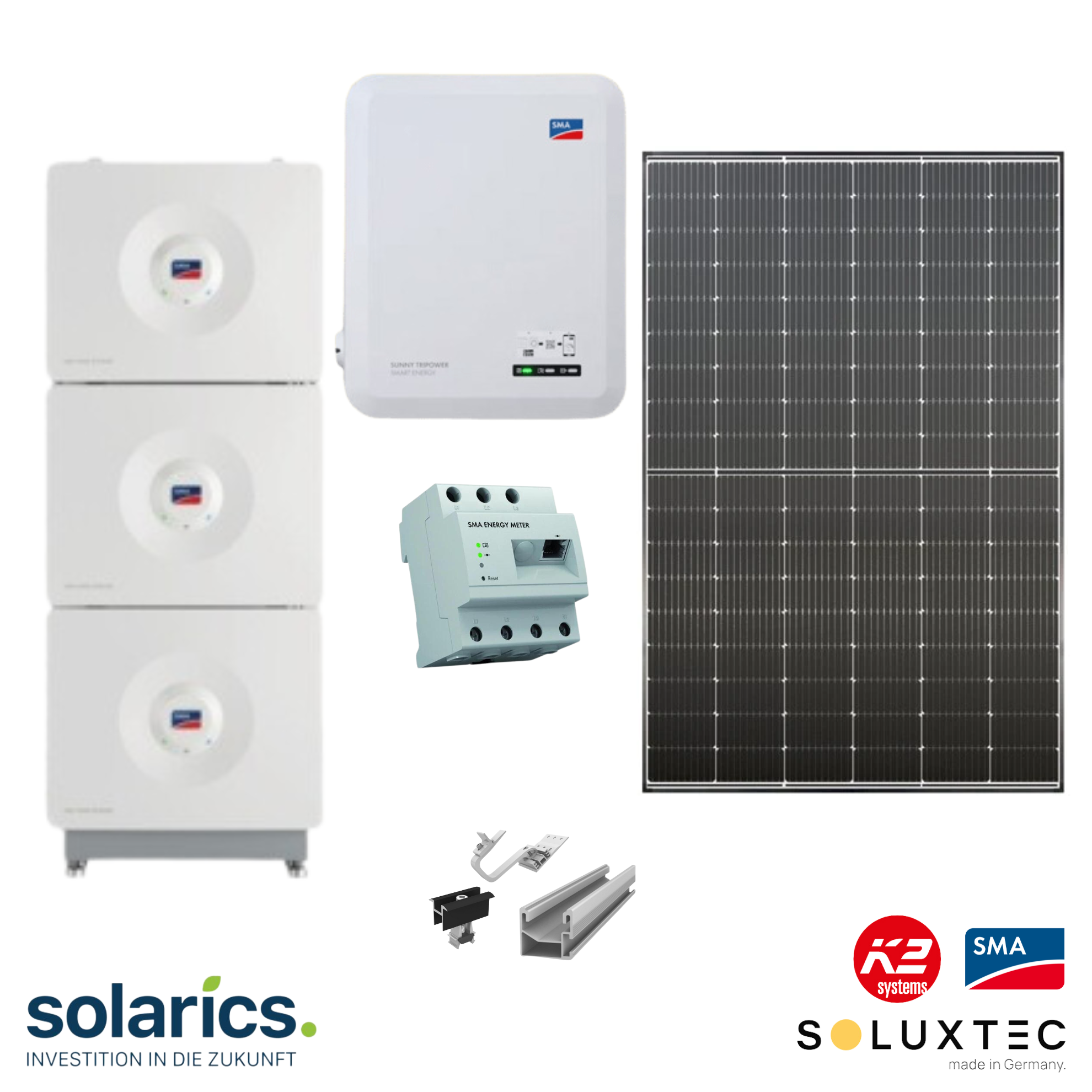 10.66 kWp German Brand SOLUXTEC Solar-Komplettpaket Module – Solarics GmbH