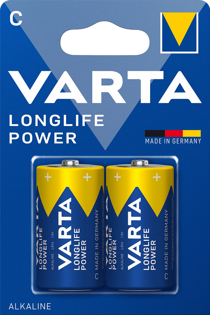 Varta Longlife Power Alkaline Batterie 4914 / LR14 1,5V (2er-Blister)
