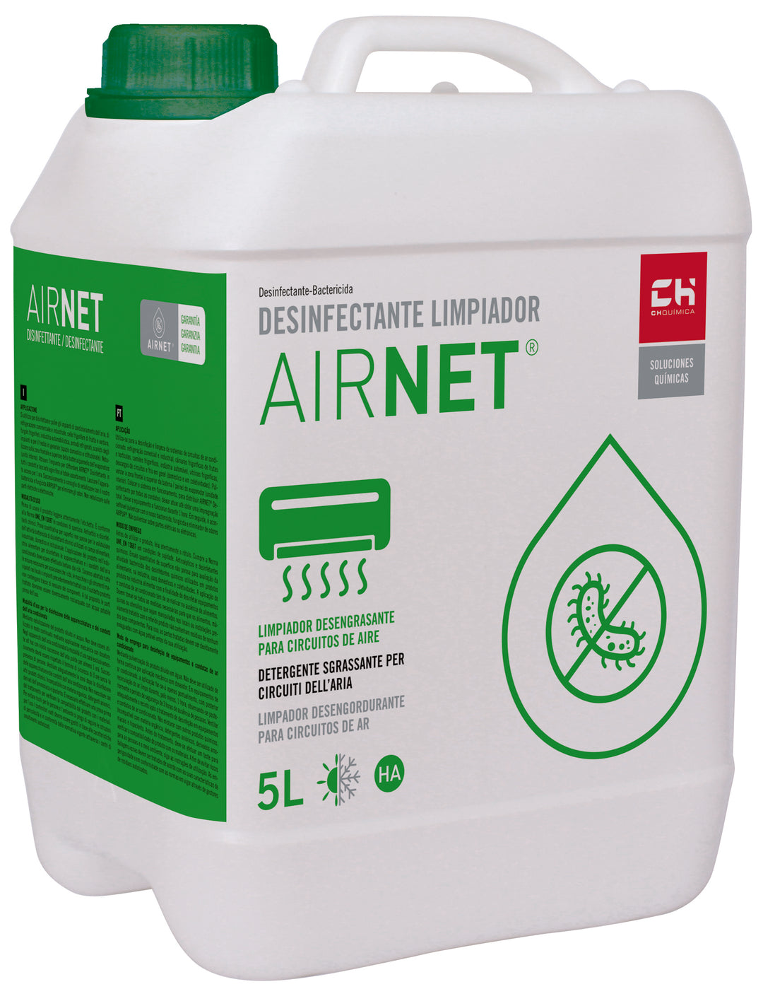 CH Química Klimaanlagen-Reiniger mit Desinfektion 5 l AIRNET