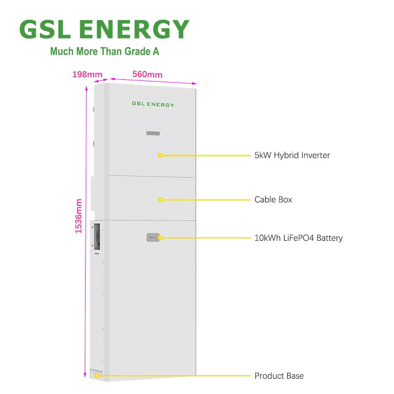 Shenzhen GSL Energy Co., Ltd. - Speicher - 10.24kWh All-In-One Energy Storage System (Inve... GSL-AIO-5Kwh - Art. 21003