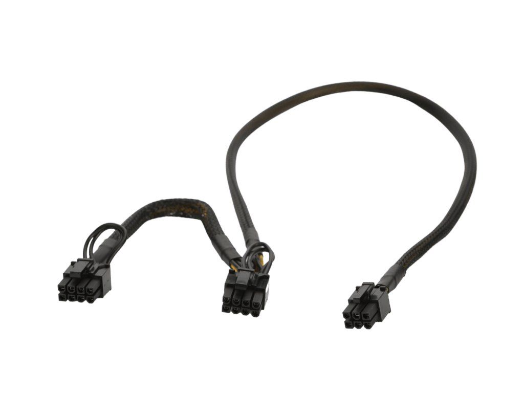 18AWG 6-poliger Stecker auf Dual 6+2 Stecker
