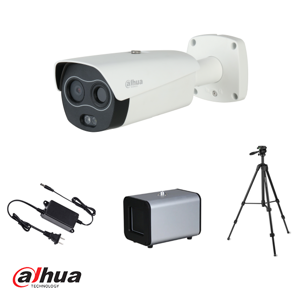 Dahua Thermal Human Temp Kamera + Schwarzkörper, ±0,3C Erkennungsset (inkl. 2x Stativ, 2x Stecker, 1x PWR)