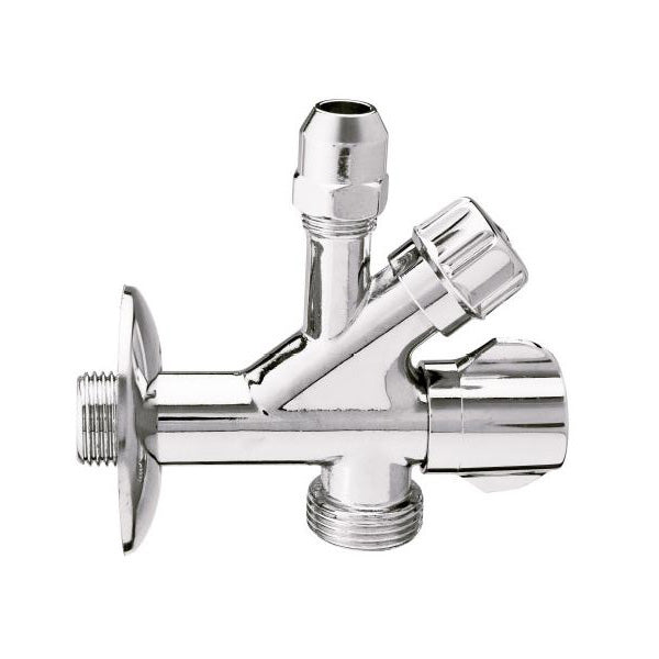Gemeinsamer Wasserhahn aus verchromtem Messing, Idronord-Anschluss Untertisch/Waschmaschine 1271kombe0 IDRO1271KOMBEX