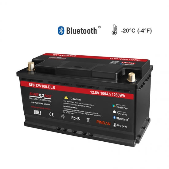 12V100Ah Low Temp Charging LiFePO4 Battery SPF12V100-DLT - Art. 18780