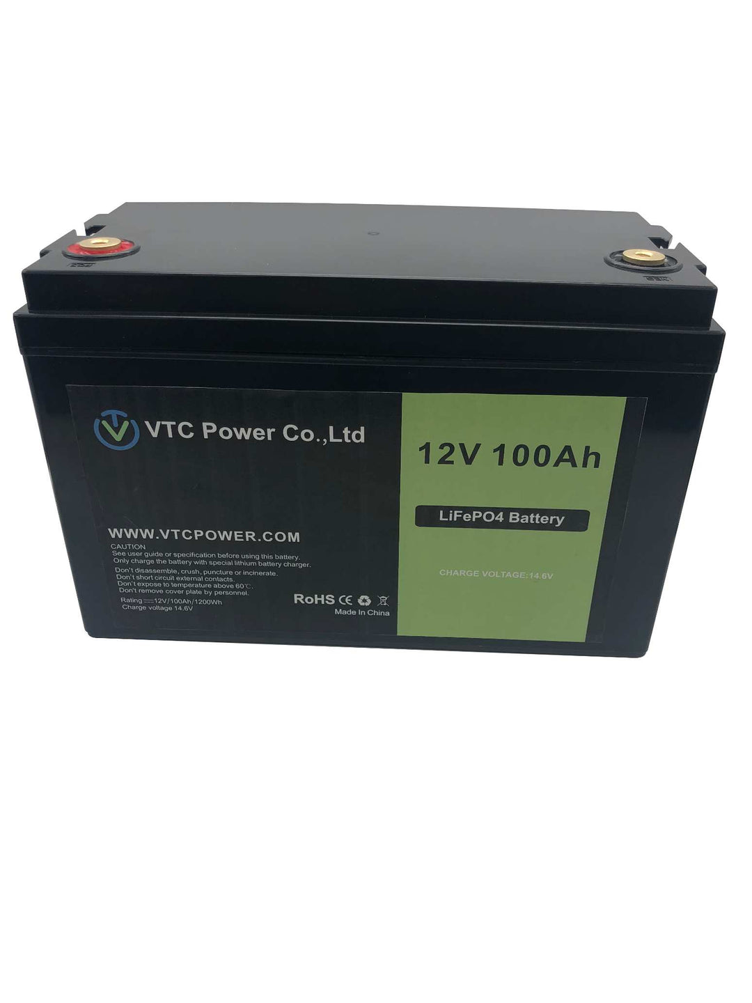 12V 100Ah LiFePO4 Battery VTC-4F100 - Art. 25796