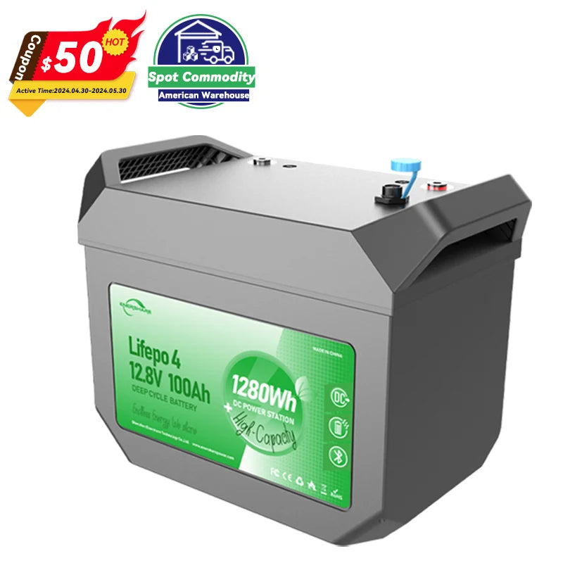 12V 100Ah Lithium-ion Battery ES12100 - Art. 33640