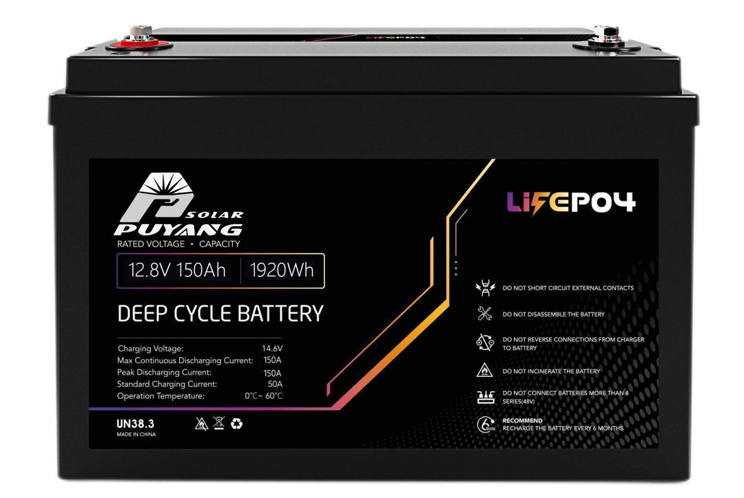 12V 150AH LiFePO4 Battery PY-LFP12,8-150 - Art. 19815